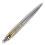 Ручка шариковая PARKER "Jotter Core Stainless Steel GT", корпус серебро, позолота, синяя, 1953182 — арт. SAMSON-142376