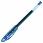 Ручка гелевая PILOT "Super Gel", СИНЯЯ, корпус прозрачный, узел 0,5 мм, линия письма 0,3 мм, BL-SG-5 — арт. SAMSON-141842