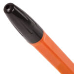 Ручка шариковая BRAUBERG "X-333 Orange", ЧЕРНАЯ, корпус оранжевый, узел 0,7 мм, линия письма 0,35 мм, 142410 — арт. SAMSON-142410