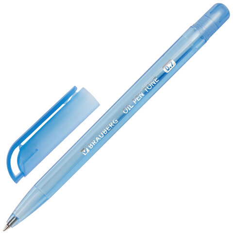 Ручка шариковая масляная BRAUBERG "OIL PEN TONE", СИНЯЯ, корпус тонированный, пишущий узел 0,7 мм, линия 0,35 мм, 142710 Ручка шариковая масляная BRAUBERG "OIL PEN TONE", СИНЯЯ, корпус тонированный, пишущий узел 0,7 мм, линия 0,35 мм, 142710 — арт. SAMSON-142710