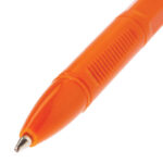 Ручка шариковая BRAUBERG "X-333 Orange", СИНЯЯ, корпус оранжевый, узел 0,7 мм, линия письма 0,35 мм, 142409 — арт. SAMSON-142409