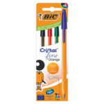 Ручки шариковые BIC "Orange Original", НАБОР 4 ЦВЕТА, узел 0,8 мм, линия 0,3 мм, пакет, 8308541/516337 — арт. SAMSON-140966