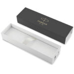 Ручка шариковая PARKER "IM Premium Warm Silver GT", корпус матовое серебро, позолота, синяя, 1931687 — арт. SAMSON-142509