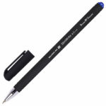 Ручка шариковая BRUNO VISCONTI "SlimWrite", "Black", СИНЯЯ, корпус черный, узел 0,5 мм, линия письма 0,3 мм, 20-0009 — арт. SAMSON-142911