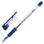 Ручка шариковая с грипом BRAUBERG "X-Writer", СИНЯЯ, узел 0,7 мм, линия письма 0,35 мм, 142403 — арт. SAMSON-142403