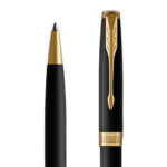 Ручка шариковая PARKER "Sonnet Core Matt Black GT", черный матовый лак, позолота, черная, 1931519 — арт. SAMSON-142359