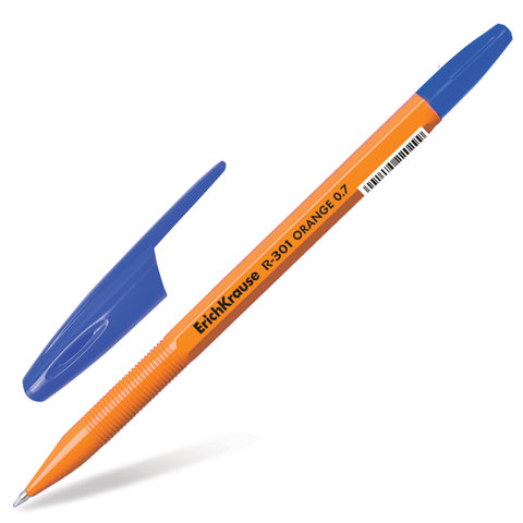 Ручка шариковая ERICH KRAUSE "R-301 Orange", СИНЯЯ, корпус оранжевый, узел 0,7 мм, линия письма 0,35 мм, 43194 Ручка шариковая ERICH KRAUSE "R-301 Orange", СИНЯЯ, корпус оранжевый, узел 0,7 мм, линия письма 0,35 мм, 43194 — арт. SAMSON-141526
