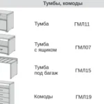 Тумба под багаж (багажница) ГМЛ15 (800×500×500 мм) — арт. MON.GML15