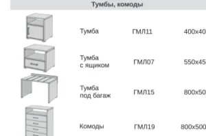 Тумба под багаж (багажница) ГМЛ15 (800×500×500 мм) — арт. MON.GML15