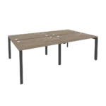Серия Оникс Бенч-система на 4 рабочих места O.MP-D.RS-4.2.7 (236 × 148 × 75 см) — арт. RIVA-ONIX-O.MP-D.RS-4.2.7