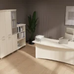 Серия Оак Стол переговорный 2 метра из массива дуба PR.C.SPRG-008.M (200 × 100 × 75 см) — арт. RIVA-OAK-PR.C.SPRG-008.M