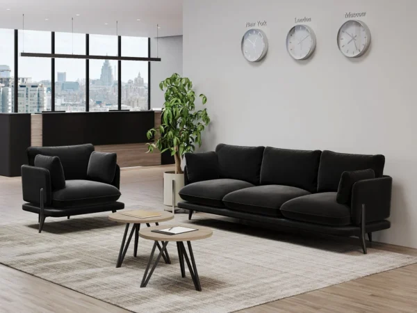 Серия Поско Диван трёхместный VIP PSC-03 (260 × 88 × 85 см) — арт. RIVA-SOFA-PSC-03