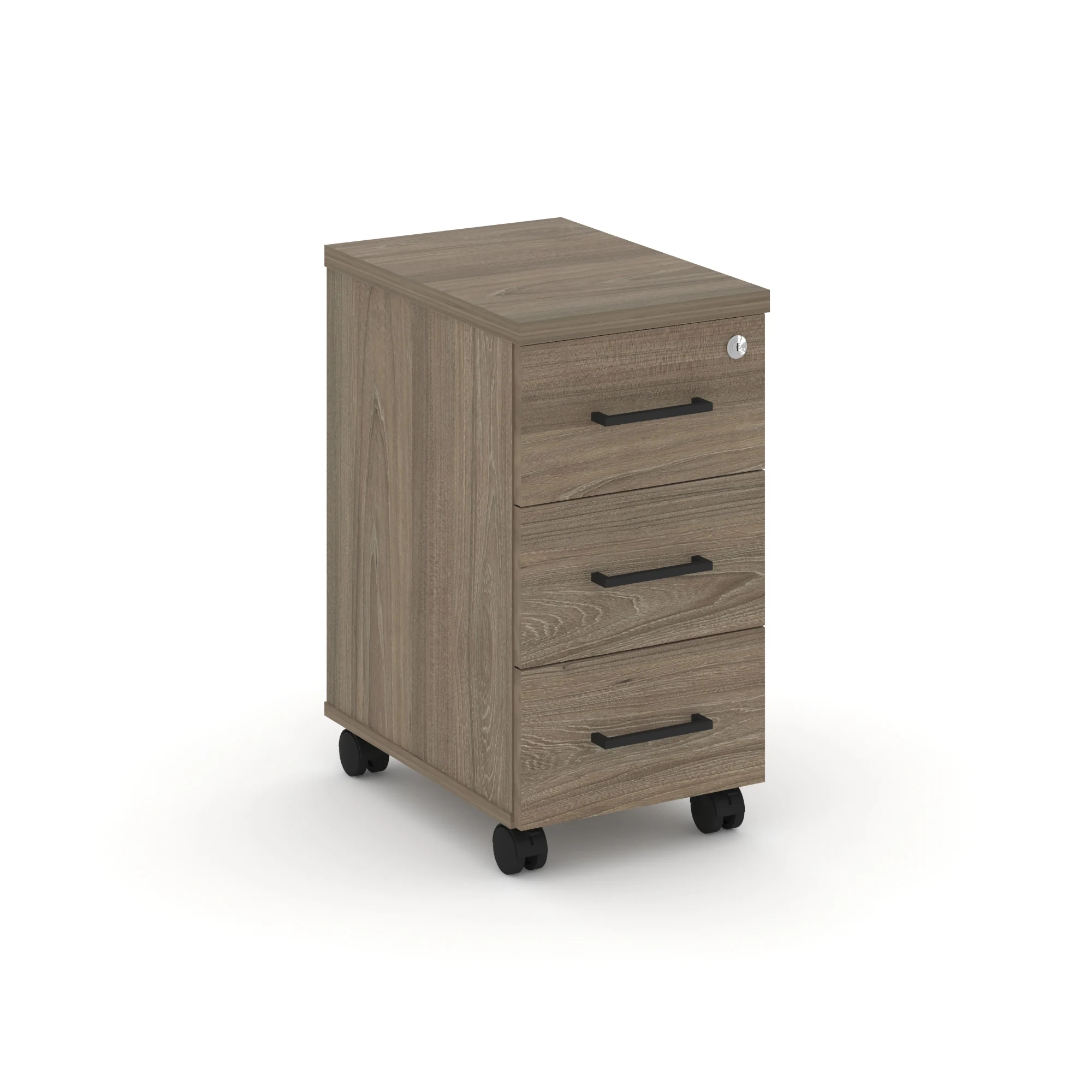 Серия Стайл Тумба подкатная 4 ящика с замком Л.ТМ-4F (42 × 45 × 71.4 см) — Вяз Благородный Серия Стайл Тумба подкатная 4 ящика с замком Л.ТМ-4F (42 × 45 × 71.4 см) — арт. RIVA-STYLE-Л.ТМ-4F