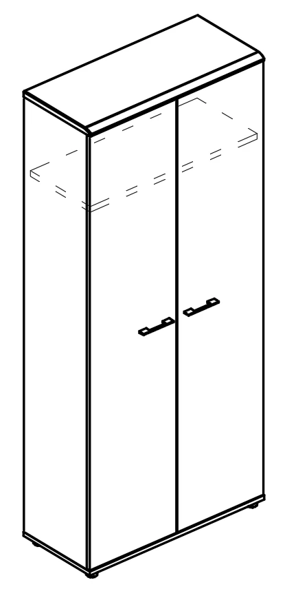 Шкаф для одежды (топ МДФ) Альта (МР 9307)