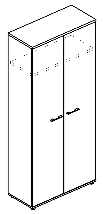 Шкаф для одежды (топ ДСП) Альта (МР 9407)